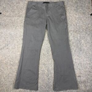 Calvin Klein Jeans Women's Gray Bootcut Flare Size 16 38x33 Cotton Stretch VTG